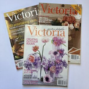 Vintage Victoria Magazines Set of 3 May October November 2002